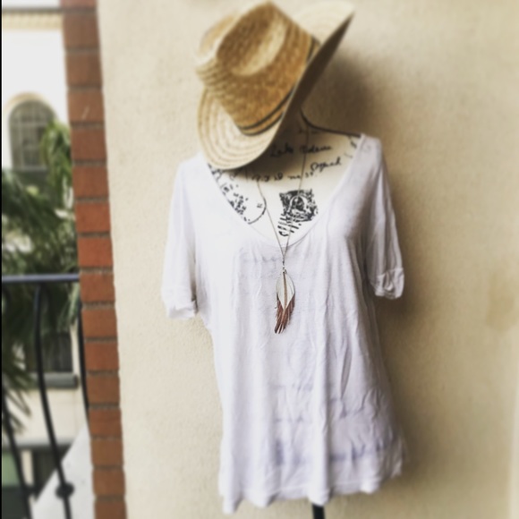 Leather Boho Feather Necklace - Picture 6 of 9